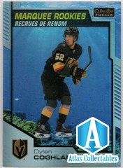 2020-21 OPC Platinum Aquamarine Dylan Coghlan RC #176 Vegas SN# /499